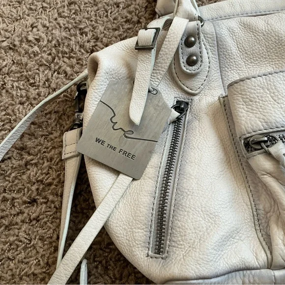 NWT~We The Free Baby Emerson Tote Bag, Free People, Salt Color, Boho Style 🌼 - Picture 4 of 14